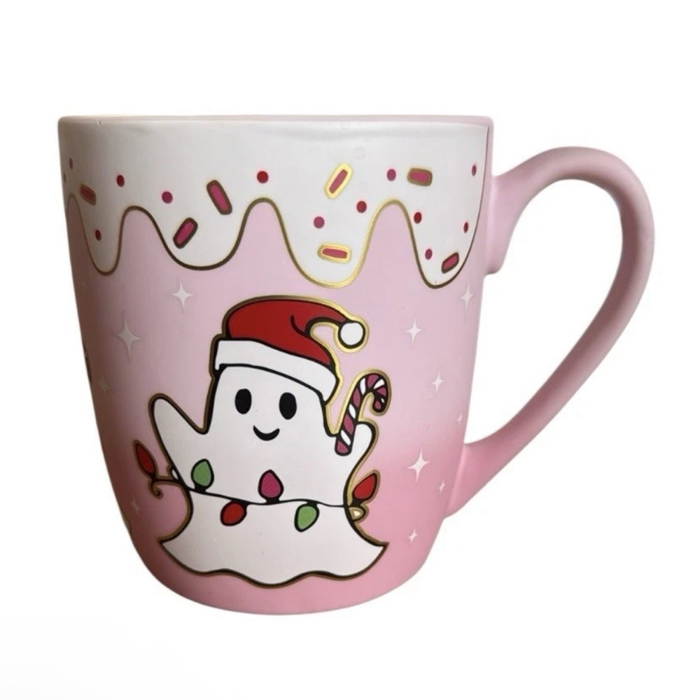 NEW Peppermint & Pine Soft Touch Ghost Christmas Mug